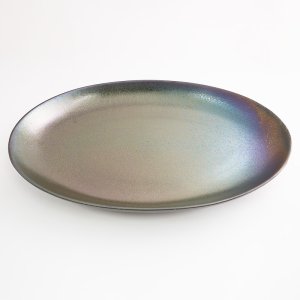 画像3: 【HAGANE -鋼-】16インチプラター　ブルー結晶 【HAGANE -鋼-】16inch Platter Blue Crystal