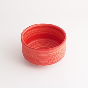 画像3: 【FUDE-MAKI】小抹茶碗　赤 【FUDE-MAKI】Small Matcha Cup Red