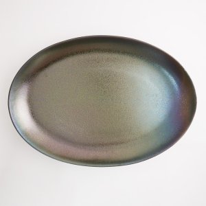 画像4: 【HAGANE -鋼-】16インチプラター　ブルー結晶 【HAGANE -鋼-】16inch Platter Blue Crystal