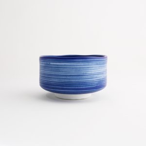 画像2: 【FUDE-MAKI】小抹茶碗　青 【FUDE-MAKI】Small Matcha Cup Blue