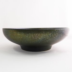 画像2: 【HAGANE -鋼-】33cmボウル　ブルー結晶 【HAGANE -鋼-】33cm Bowl Blue Crystal