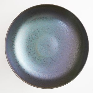 画像4: 【HAGANE -鋼-】33cmボウル　ブルー結晶 【HAGANE -鋼-】33cm Bowl Blue Crystal