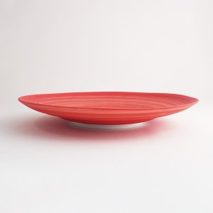 画像2: 【FUDE-MAKI】22.5cmプレート　赤 【FUDE-MAKI】22.5cm Plate Red