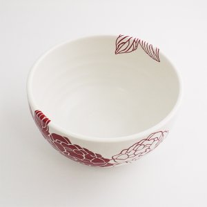 画像3: 【MIHANA】5.5寸丼　赤 【MIHANA】17cm Rice Bowl Red