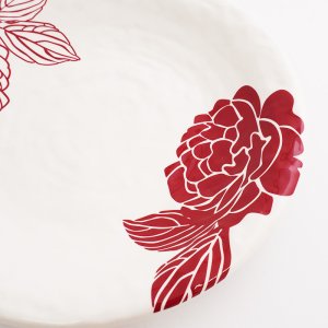 画像4: 【MIHANA】6寸皿　赤 【MIHANA】20cm Plate Red