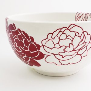 画像5: 【MIHANA】5.5寸丼　赤 【MIHANA】17cm Rice Bowl Red