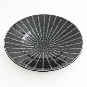 画像3: 【GEKKO -月光-】9.5寸浅鉢　黒 【GEKKO -月光-】30cm Shallow Bowl Black