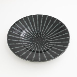 画像3: 【GEKKO -月光-】8寸浅鉢　黒 【GEKKO -月光-】25cm Shallow Bowl Black