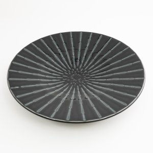 画像3: 【GEKKO -月光-】9.5寸皿　黒 【GEKKO -月光-】30cm Plate Black