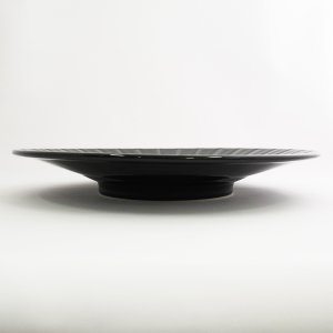 画像2: 【GEKKO -月光-】9.5寸皿　黒 【GEKKO -月光-】30cm Plate Black