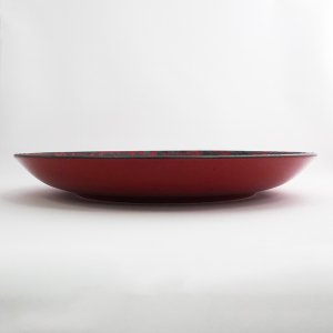 画像2: 【MIWAKU -魅惑-】丸皿（大）　赤 【MIWAKU -魅惑-】Round Plate Large Red