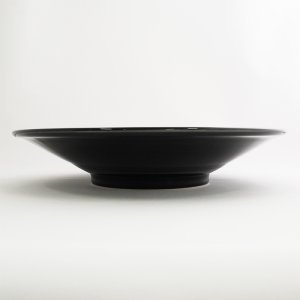 画像2: 【GEKKO -月光-】9.5寸浅鉢　黒 【GEKKO -月光-】30cm Shallow Bowl Black