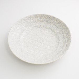 画像3: 【市蔵】白ミツワ7.5寸めん皿 【市蔵】White Mitsuwa 23cm Noodle Bowl