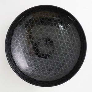 画像4: 【市蔵】黒メタ9.5寸鉢 【市蔵】Black Meta 28cm Bowl