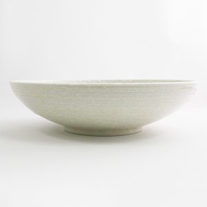 画像2: 【市蔵】白メタ9.5寸鉢 【市蔵】White Meta 28cm Bowl