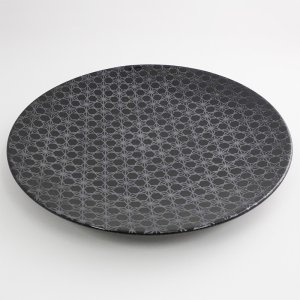 画像3: 【市蔵】黒丸尺皿 【市蔵】Black Round 31cm Plate