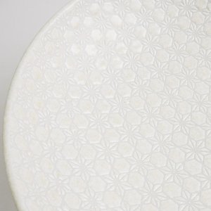 画像5: 【市蔵】白メタ9.5寸鉢 【市蔵】White Meta 28cm Bowl