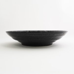 画像2: 【市蔵】黒ミツワ7.5寸めん皿 【市蔵】Black Mitsuwa 23cm Noodle Bowl