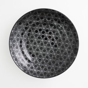 画像4: 【市蔵】黒ミツワ7.5寸めん皿 【市蔵】Black Mitsuwa 23cm Noodle Bowl