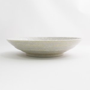 画像2: 【市蔵】白ミツワ7.5寸めん皿 【市蔵】White Mitsuwa 23cm Noodle Bowl