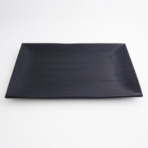 画像3: 【こよみ】黒長角皿（大） 【こよみ】Black Rectangle Plate Large