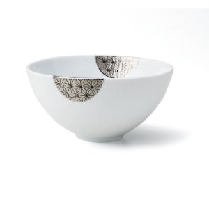 画像1: 【飯碗コレクション】白磁飯碗　銀 【Rice Bowl Collection】Hakuji Rice Bowl Silver