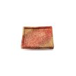 画像1: 【ta・ta・la　ZEN】正角（小）　赤吹き 【ta・ta・la　ZEN】Small Square Plate Red (1)